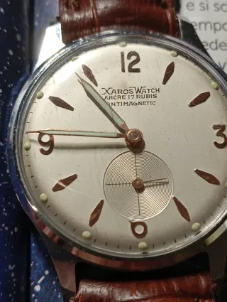 Orologio Xaros Watch Ancre 17 Rubis Antimagnetico