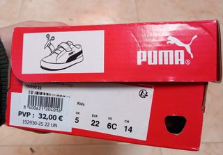 Tenis Puma Niñ@ Talla 22