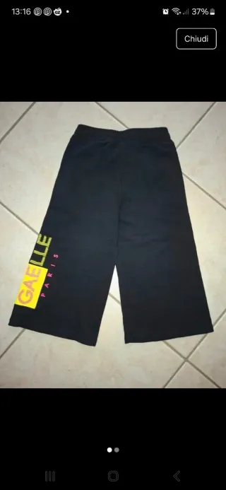 Pantaloni ampi bambina Gaelle Paris tg 8 anni