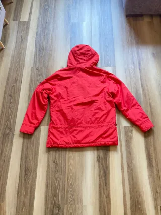 Pull&Bear Abrigo Rojo Plumas