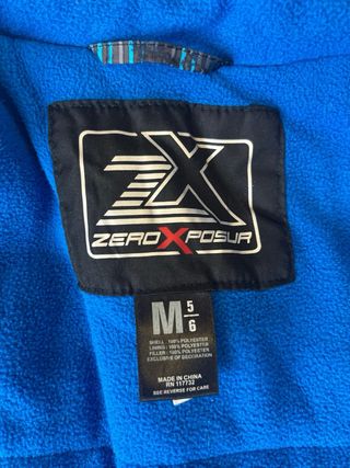 Chaqueta de esquí azul/negra 5-6 años