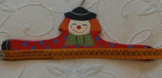 10 Perchas Madera Infantiles Payaso