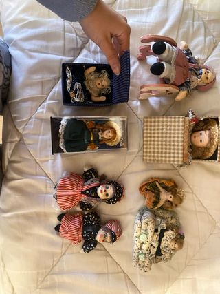 Set di bambole in porcellana vintage