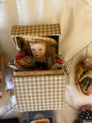 Set di bambole in porcellana vintage