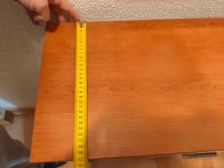 Mueble recibidor madera y cristal_SEVILLA