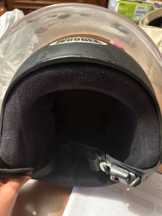 Casco moto jet WOODEX nero visiera
