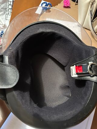 Casco moto jet WOODEX nero visiera
