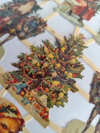 Cromos de Papel de Reyes Magos y Navidad