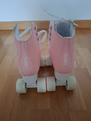 Patines rosas niña