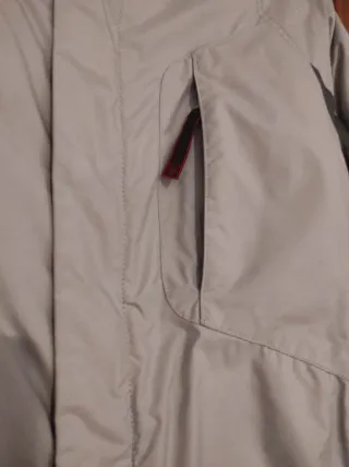 Anorak Columbia Gris y Rojo Talla 14-16
