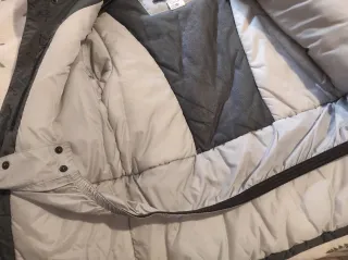 Anorak Columbia Gris y Rojo Talla 14-16