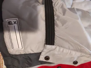 Anorak Columbia Gris y Rojo Talla 14-16