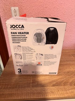 Calentador JOCCA Fan Heater Blanco