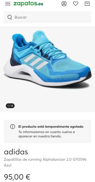 Adidas Alphatorsion 2.0 Talla 44