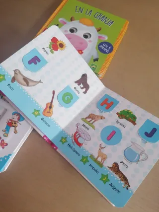 Lote libros infantil Números, Letras y La Granja