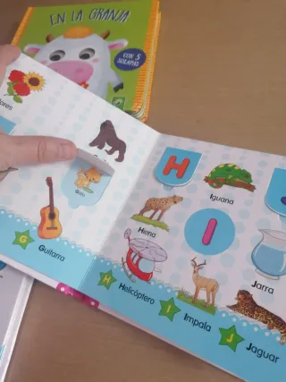 Lote libros infantil Números, Letras y La Granja