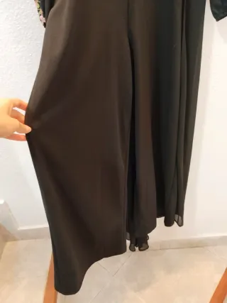 Mono largo gasa capa flores talla L