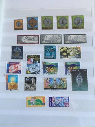 Sellos de Malta usados