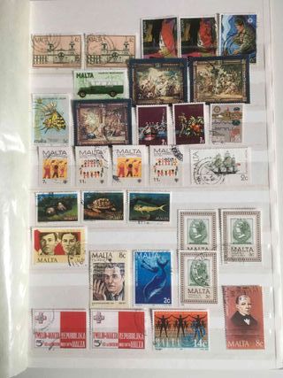 Sellos de Malta usados
