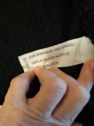 Maglione uomo collo alto nero