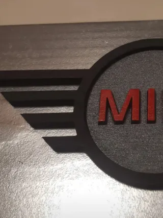 Portachiavi da parete Mini Cooper in legno