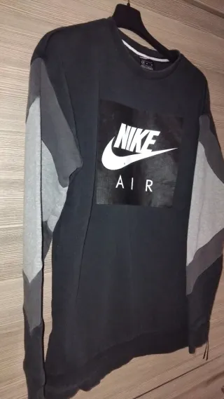 Felpa Nike Air nera e grigia