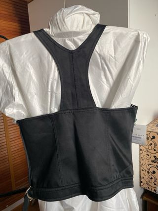 Chaleco/blusa negro sin mangas Talla 42
