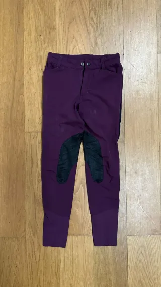 Pantalones equitación niña morados