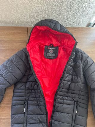 Anorak Norway Hombre Negro/Rojo