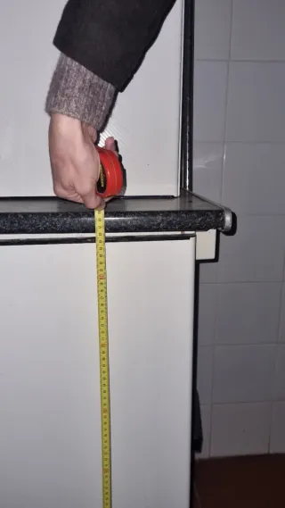 2 Muebles Cocina Blanco y Negro