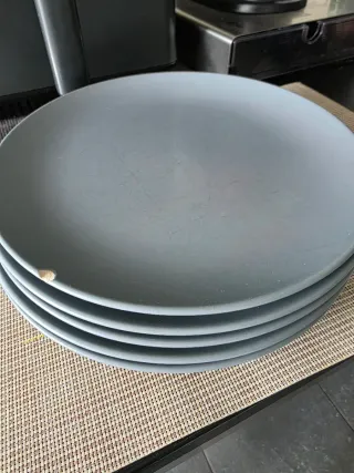 Vajilla 5 comensales gris