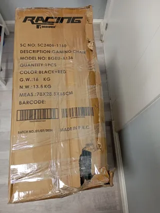 Silla Gaming Racing Negra