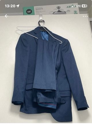 Traje de chaqueta azul