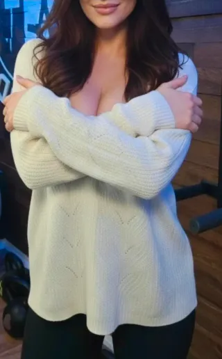 Jersey Stradivarius Beige Talla S