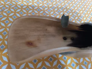 Antiguo cenicero de cuerno