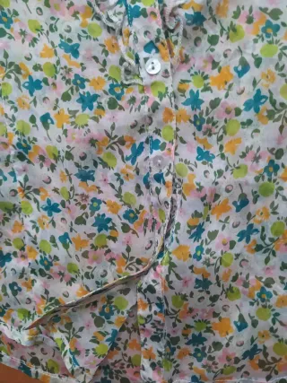 Blusa seda estampada floral