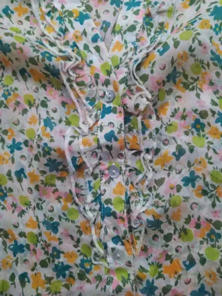 Blusa seda estampada floral