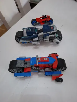 Lego Avengers y Spiderman Motos
