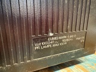 Eumig Mark S 810 D Proyector Super 8