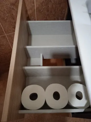 Mueble baño lavabo espejo 62-66 cm