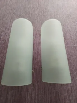 2 Apliques de pared vidrio