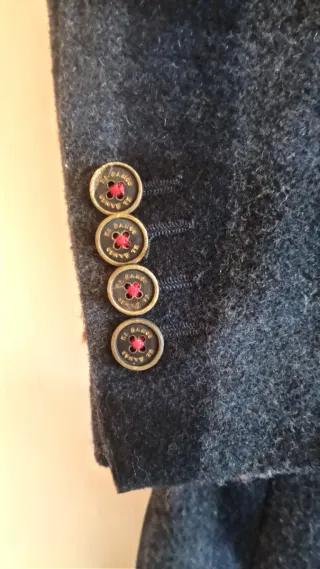 Abrigo paño El Ganso cuadros azul/gris‼️Rebajado‼️