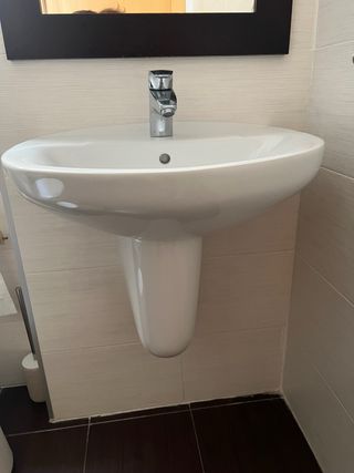 2 Lavabos Roca sin patas + grifos