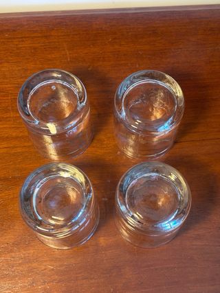 Vasos de cristal de La Granja . Siglo XX