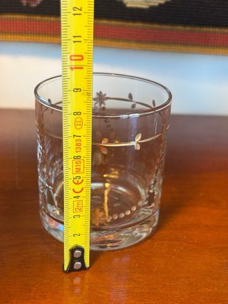 Vasos de cristal de La Granja . Siglo XX