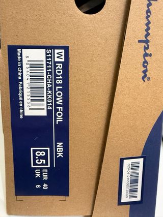 Zapatillas Champion Negras RD18 Low Foil unisex