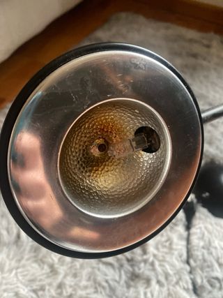 Lampada da scrivania nera