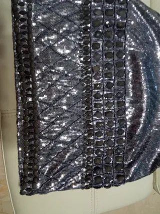 Vestido fiesta pedrería boutique