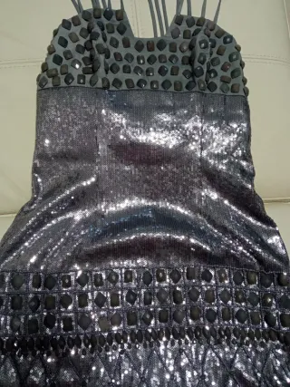 Vestido fiesta pedrería boutique