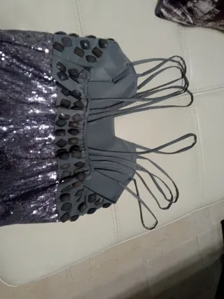 Vestido fiesta pedrería boutique